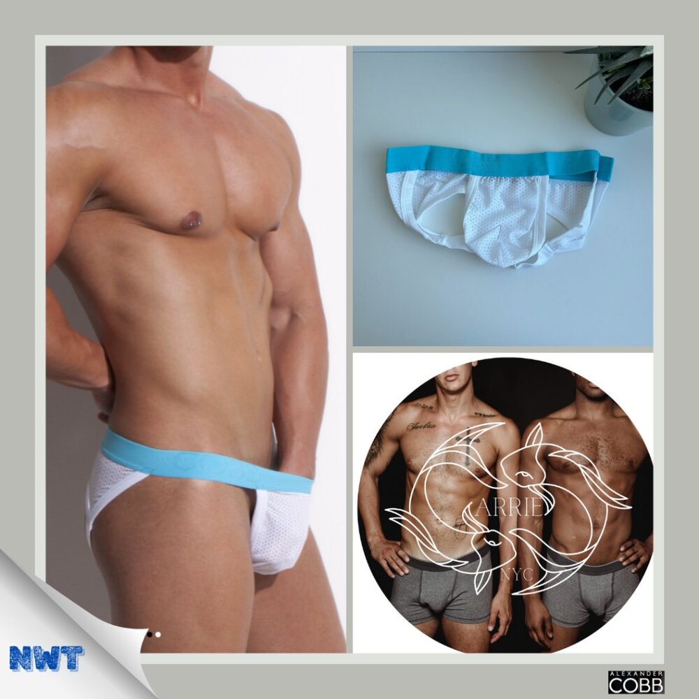 Alexander Cobb - Jockstrap White - Blue (M)
